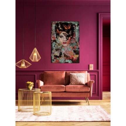Tablou de sticla Lady Butterfly 100x150cm