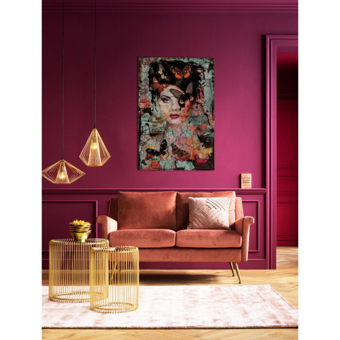 Tablou de sticla Lady Butterfly 100x150cm