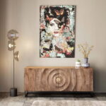 Tablou de sticla Lady Butterfly 100x150cm