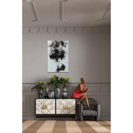 Tablou de sticla Smokey Hair 100x150cm