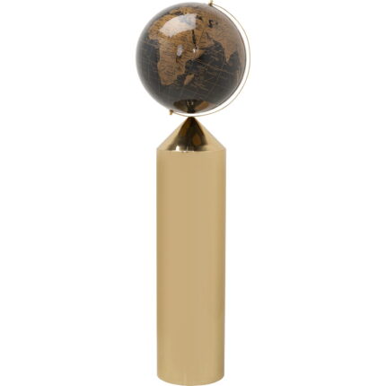 Decoratiune de podea Glob pamantesc, baza aurie Globe Blat Ø38x132 cm