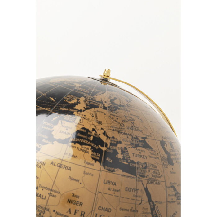 Decoratiune de podea Glob pamantesc, baza aurie Globe Blat Ø38x132 cm