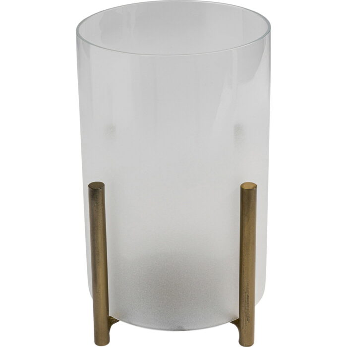 Lampa din sticla satinata Pillar Steam19x25 cm