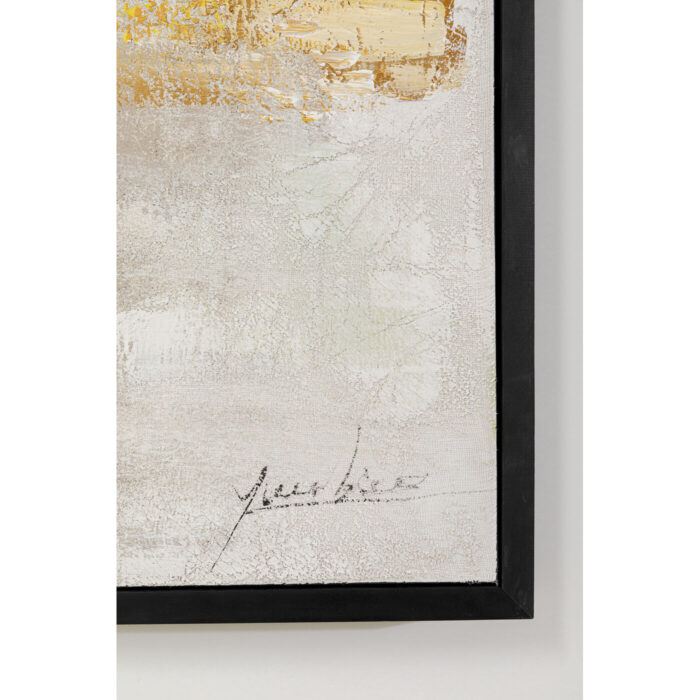 Tablou cu rama Dust Auriu 120x120cm