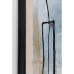 Tablou cu rama Dust Albastru 100x100cm
