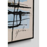 Tablou cu rama Dust Albastru 100x100cm
