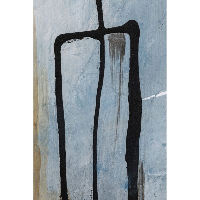 Tablou cu rama Dust Albastru 100x100cm