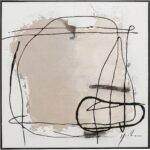 Tablou cu rama Dust Gri 100x100cm
