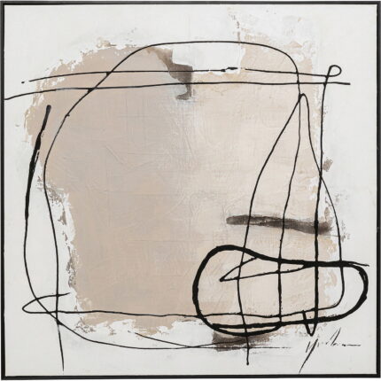 Tablou cu rama Dust Gri 100x100cm