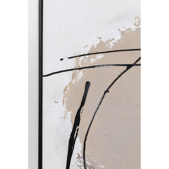 Tablou cu rama Dust Gri 100x100cm