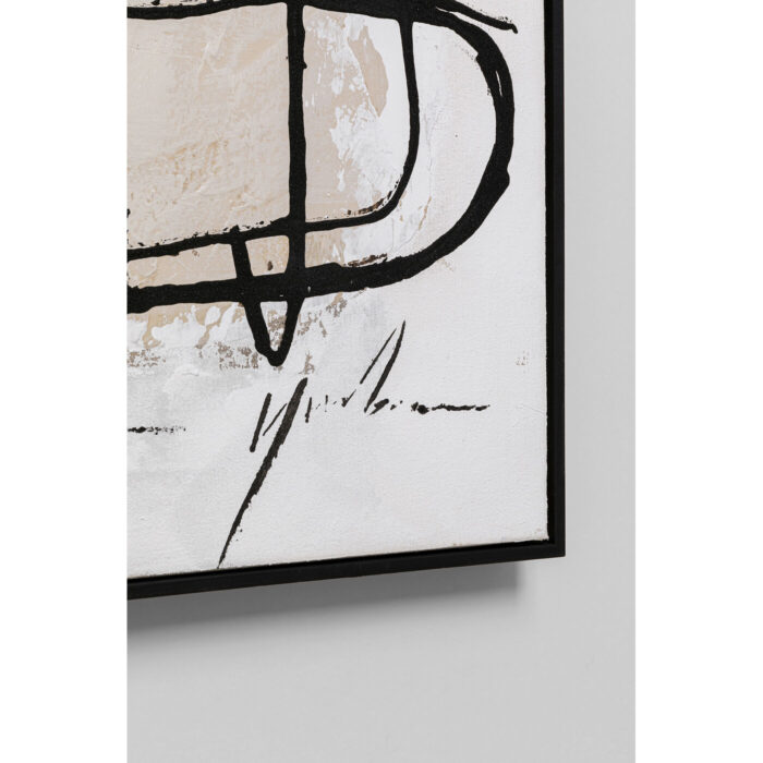 Tablou cu rama Dust Gri 100x100cm