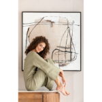 Tablou cu rama Dust Gri 100x100cm