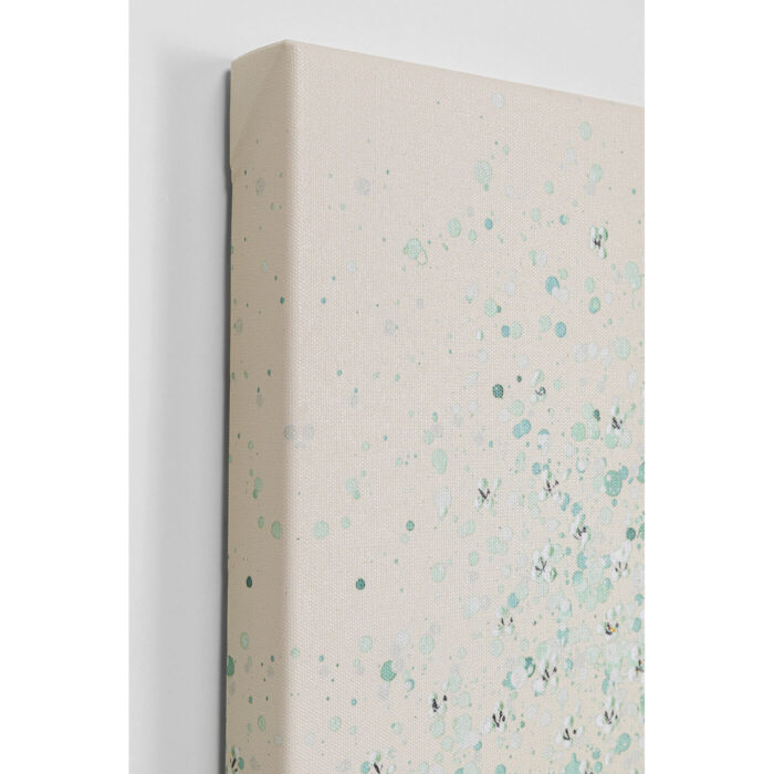 Tablou canvas Flower Boat bej/verde 80x100cm