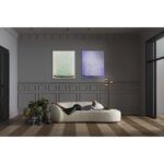 Tablou canvas Flower Boat bej/verde 80x100cm