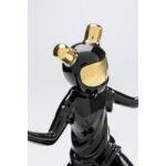 Figurina decorativa neagra Skating Astronaut 26x21 cm