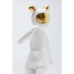 Figurina decorativa alba Skating Astronaut 17x33 cm