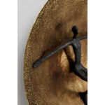 Decoratiune de perete aurie, din aluminiu Umano Ø59 cm