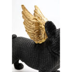 Figurina decorativa Angel Puppy 28x25 cm negru-aurie