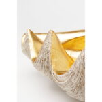 Bol decorativ coaja argintiu-auriu Noble Shell 41x27 cm