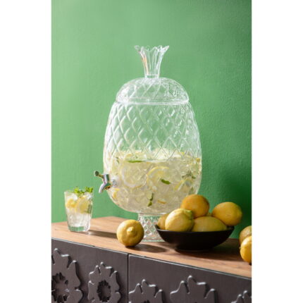 Recipient bauturi cu robinet Pineapple Clear (2/part)