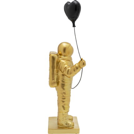 Figurina decorativa aurie Balloon Astronaut 41 cm