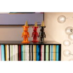 Decoratiune Gelato Bear portocaliu 40cm