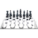 TABLA DE SAH DIN STICLĂ CALITA, REALIZATA MANUAL CHESS 60X60 CM