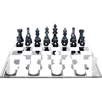 TABLA DE SAH DIN STICLĂ CALITA, REALIZATA MANUAL CHESS 60X60 CM