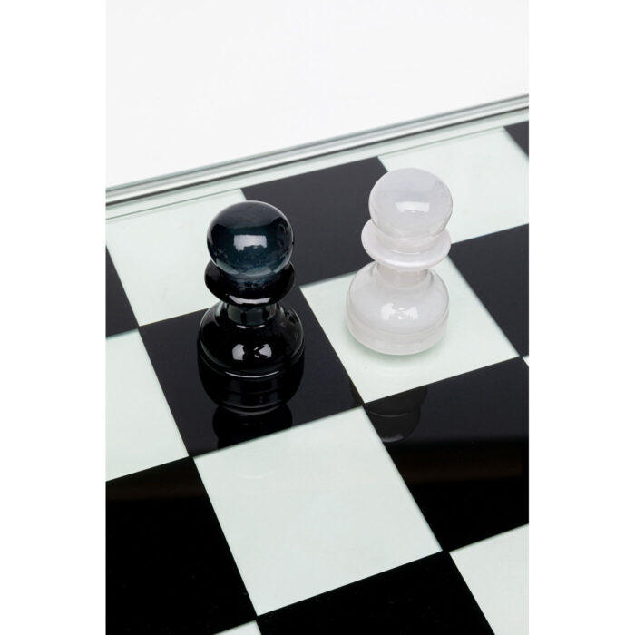 Tabla de sah din sticla calita, realizata manual Chess 60x60 cm
