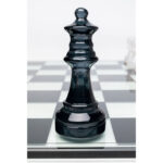 Tabla de sah din sticla calita, realizata manual Chess 60x60 cm