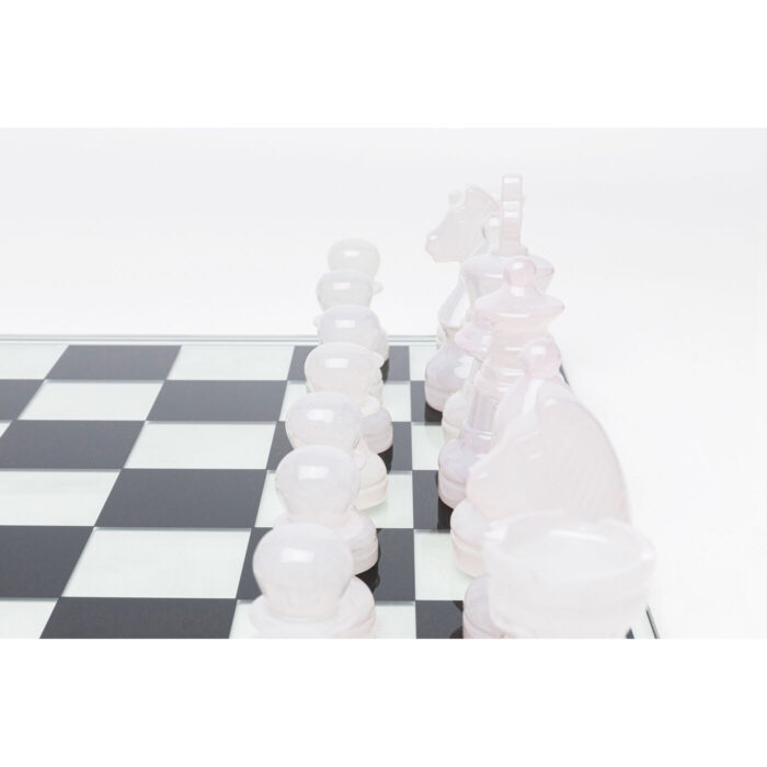 Tabla de sah din sticla calita, realizata manual Chess 60x60 cm