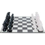 Tabla de sah din sticla calita, realizata manual Chess 60x60 cm