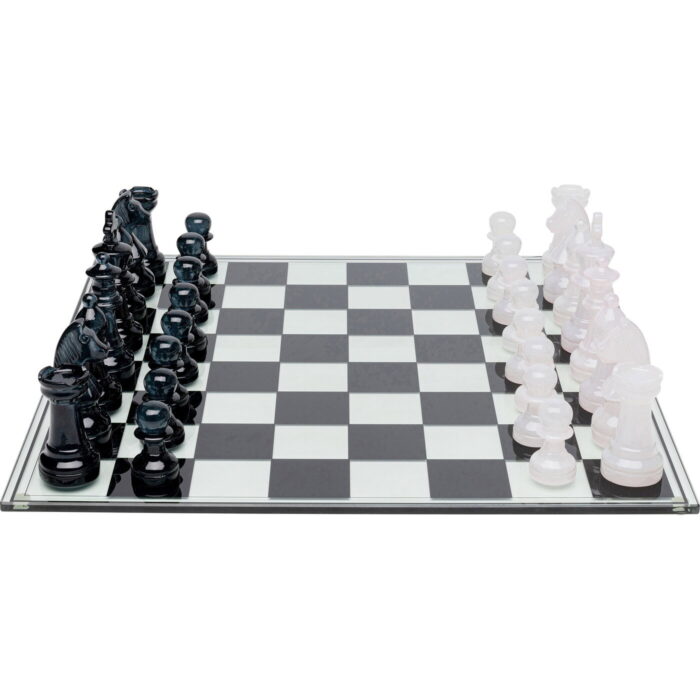 Tabla de sah din sticla calita, realizata manual Chess 60x60 cm