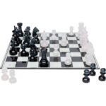 Tabla de sah din sticla calita, realizata manual Chess 60x60 cm