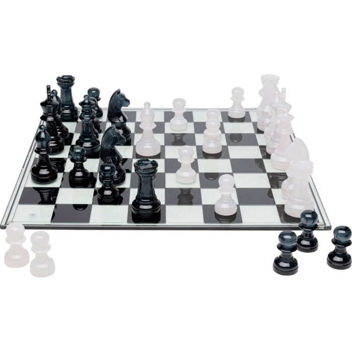Tabla de sah din sticla calita, realizata manual Chess 60x60 cm