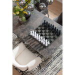 Tabla de sah din sticla calita, realizata manual Chess 60x60 cm