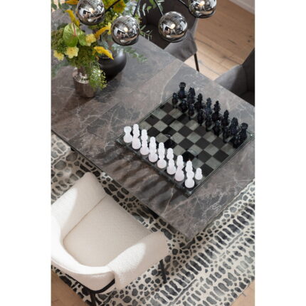 Tabla de sah din sticla calita, realizata manual Chess 60x60 cm