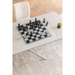 Tabla de sah din sticla calita, realizata manual Chess 60x60 cm