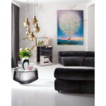 Tablou canvas Flying Elephant At Night 120x160 cm