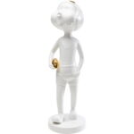 Figurina decorativa Ball Girl alb 41cm