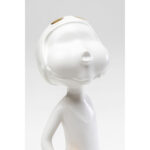 Figurina decorativa Ball Girl alb 41cm