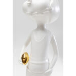 Figurina decorativa Ball Girl alb 41cm
