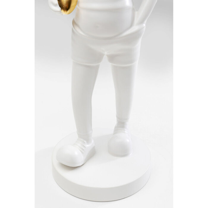 Figurina decorativa Ball Girl alb 41cm
