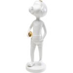 Figurina decorativa Ball Girl alb 41cm