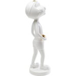 Figurina decorativa Ball Girl alb 41cm