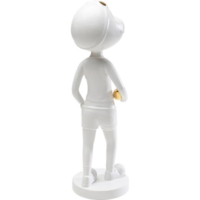 Figurina decorativa Ball Girl alb 41cm