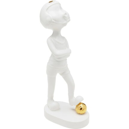 Figurina decorativa Ball Girl Alb 29 cm