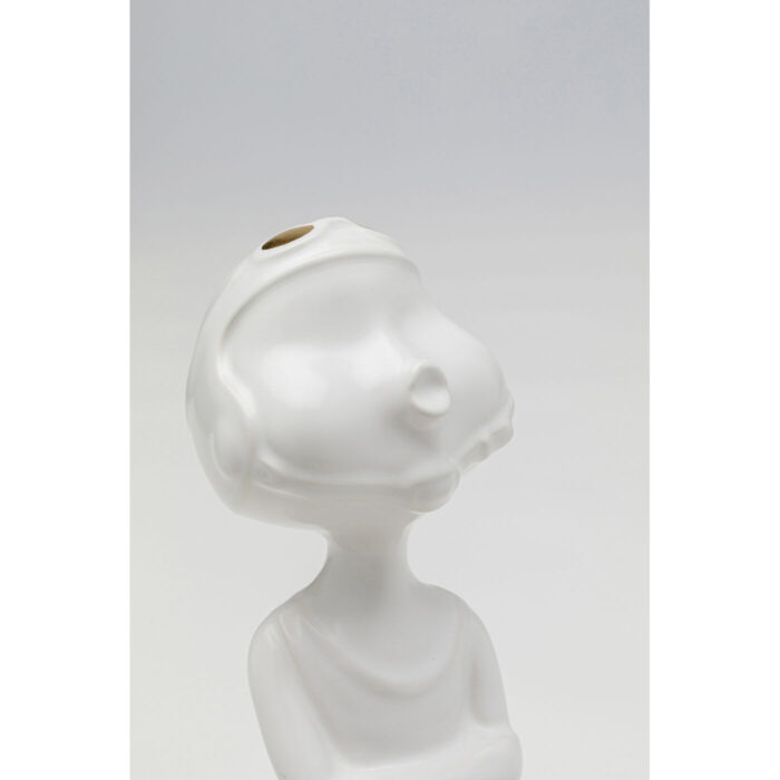 Figurina decorativa Ball Girl Alb 29 cm