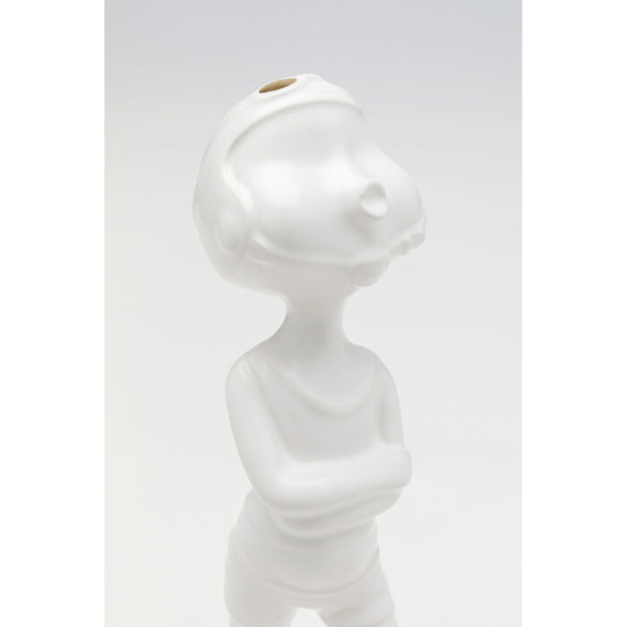 Figurina decorativa Ball Girl Alb 29 cm