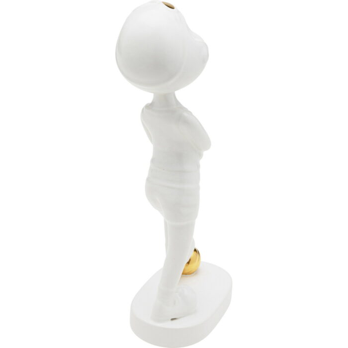 Figurina decorativa Ball Girl Alb 29 cm